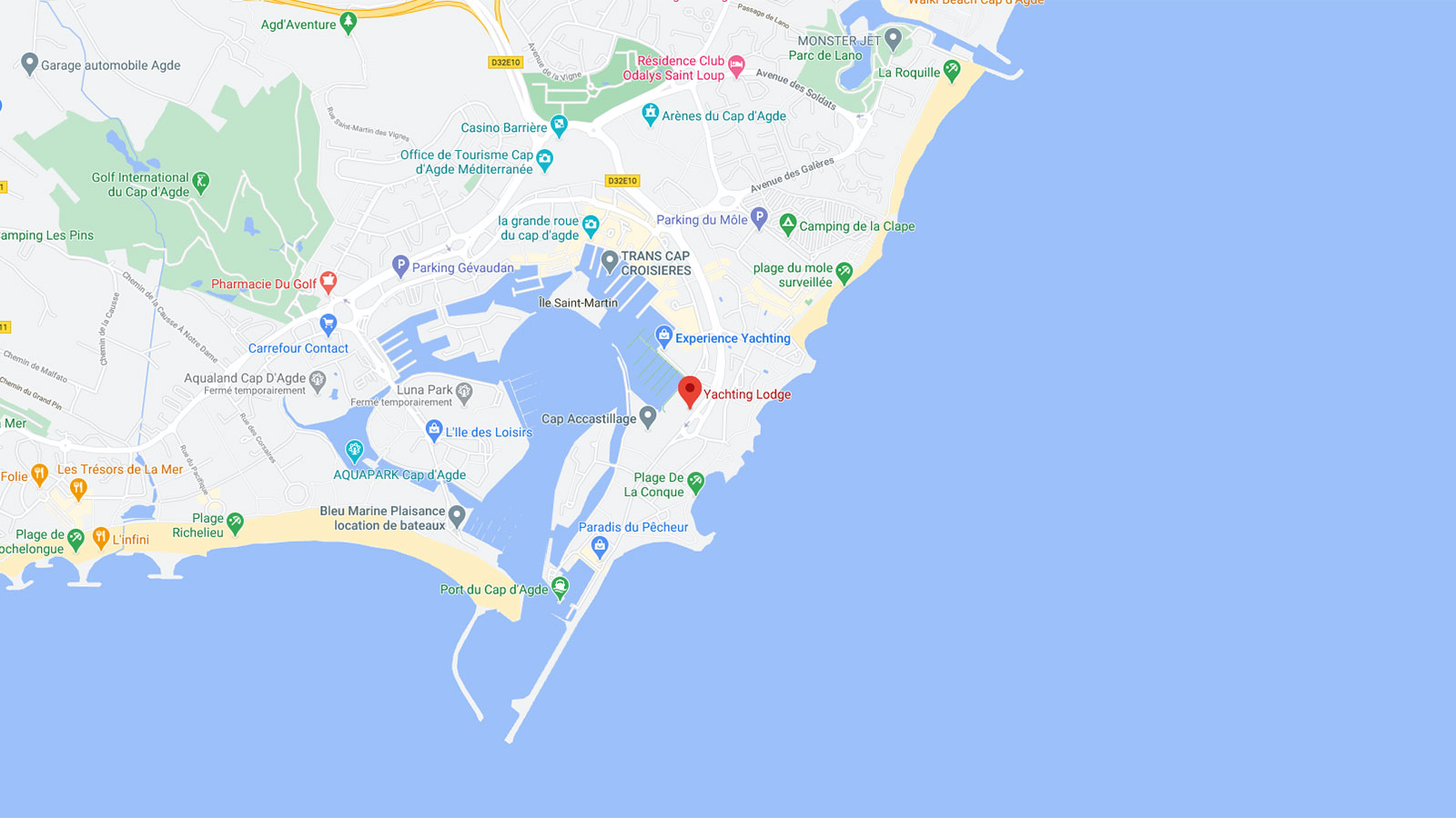 Yachting Lodge - Google Map